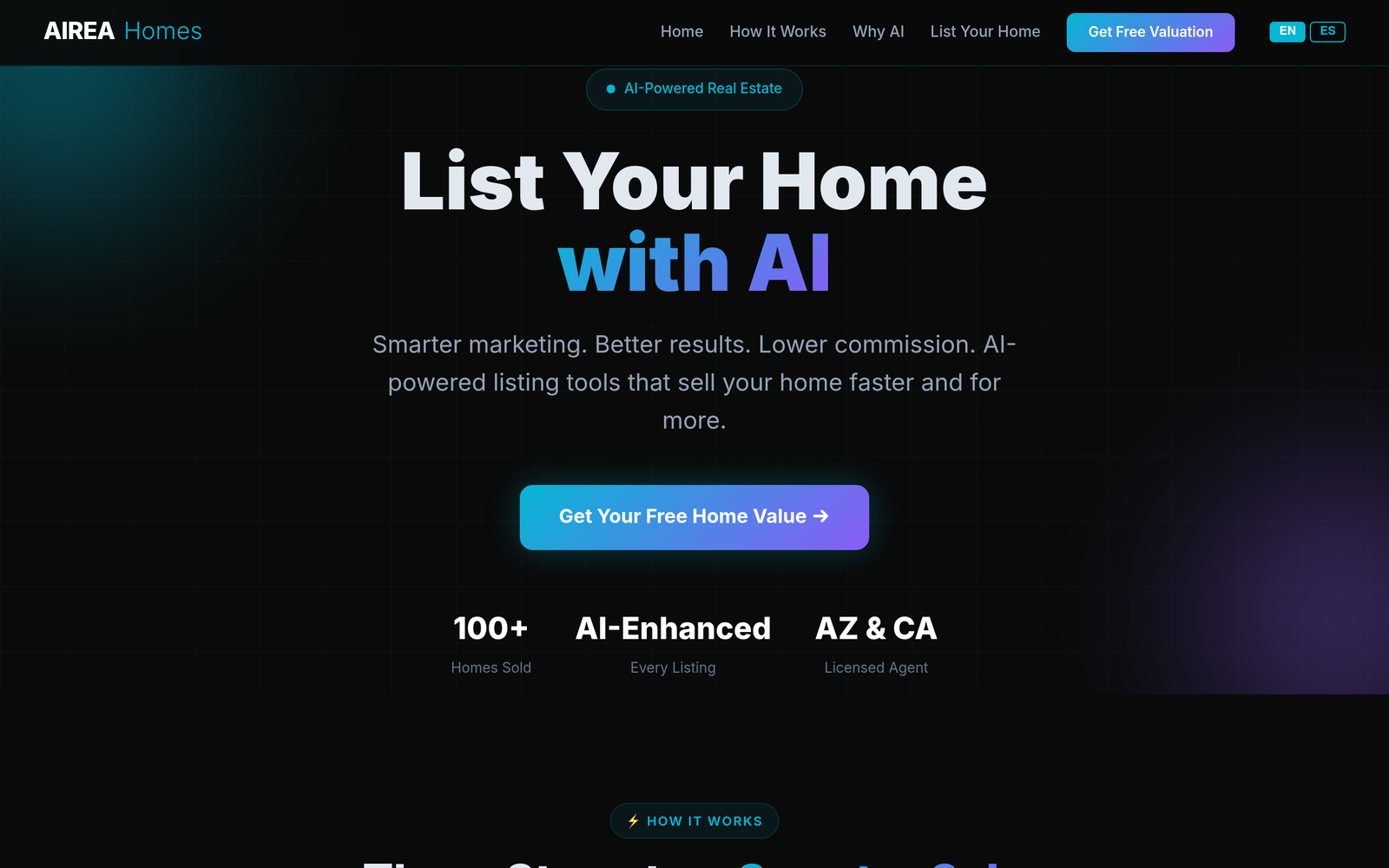 AIREA Homes website